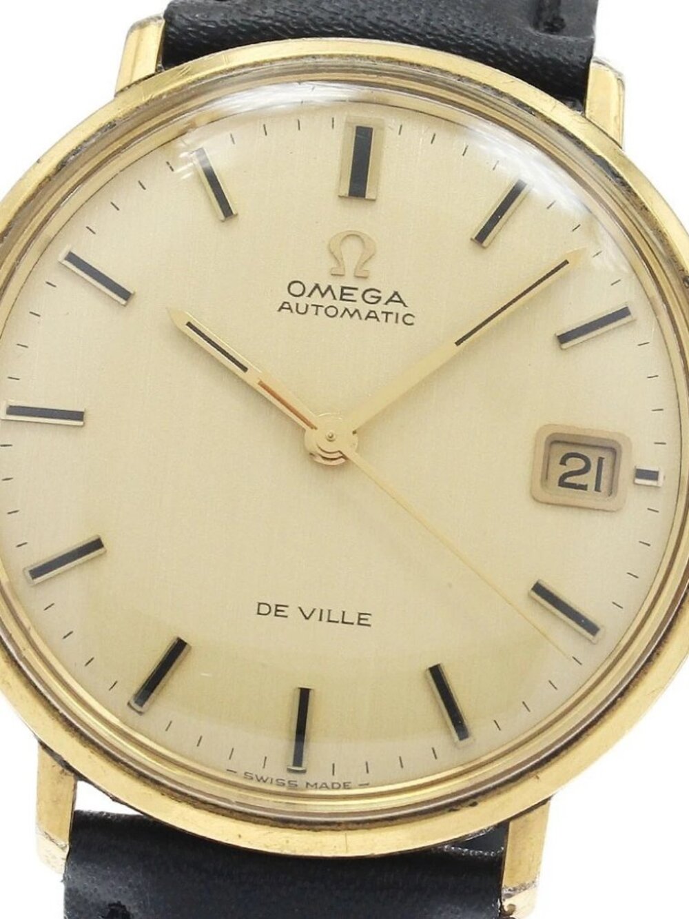 OMEGA De Ville Date gold Dial Automatic Men's Watch_933887